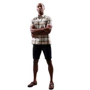 Barbour Gordon Tailored Fit Shirt Amble Sand Tartan Men's Small